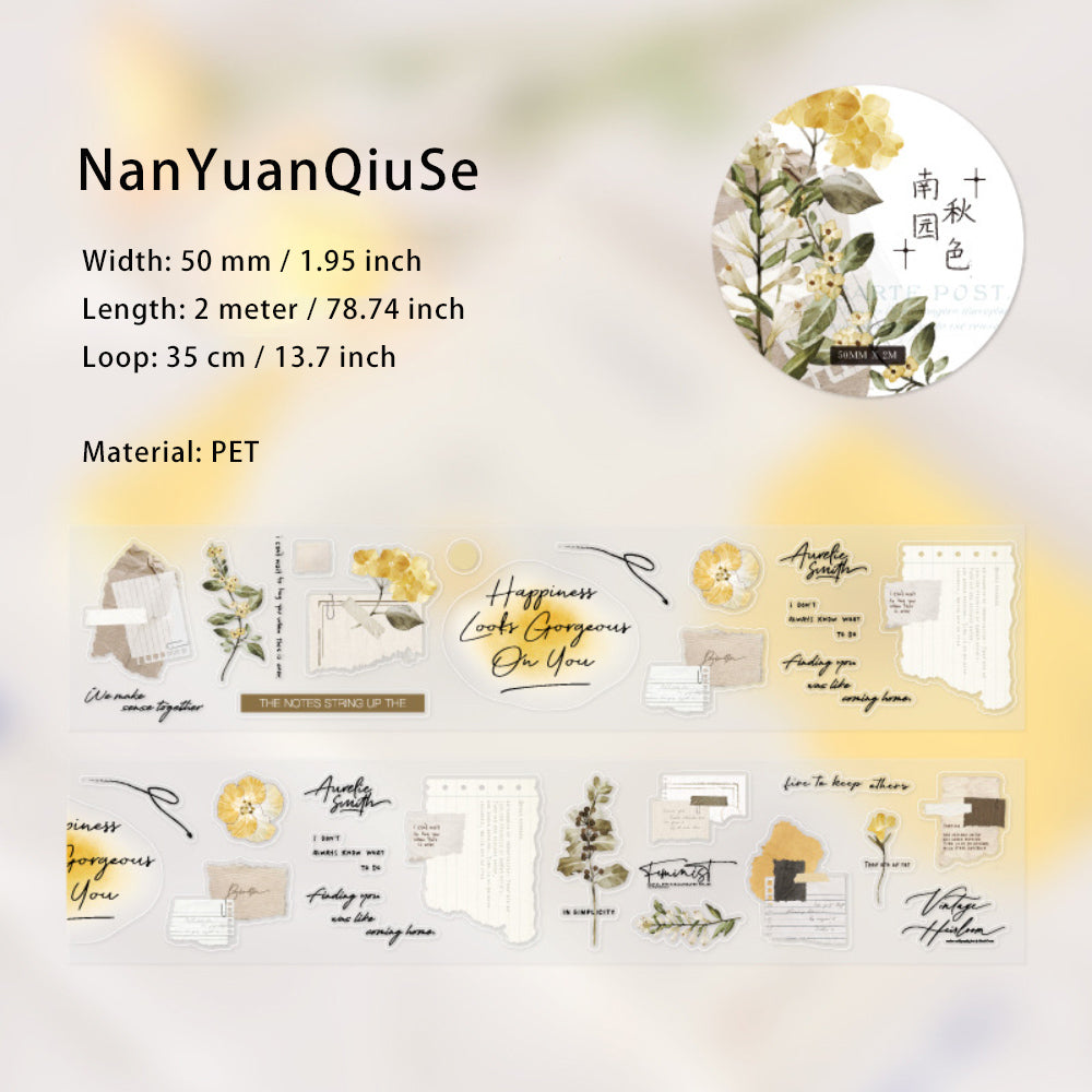 1 Roll Die-cut Journal PET Stickers Tape
