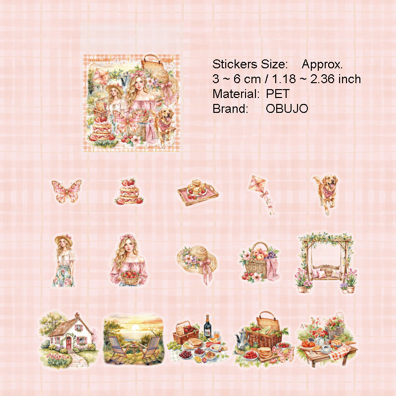 30 Pcs Summer Lifestyle PET Stickers XXSH