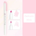 Zebra Mildliner WKT7 Double-Sided Highlighter - Mild Delicate Pink