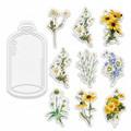 10 Pcs Large Daisy PET Stickers CJLH