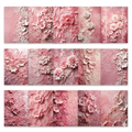 30 Pcs 3D Lace Floral Rococo Blush Scrapbook Paper