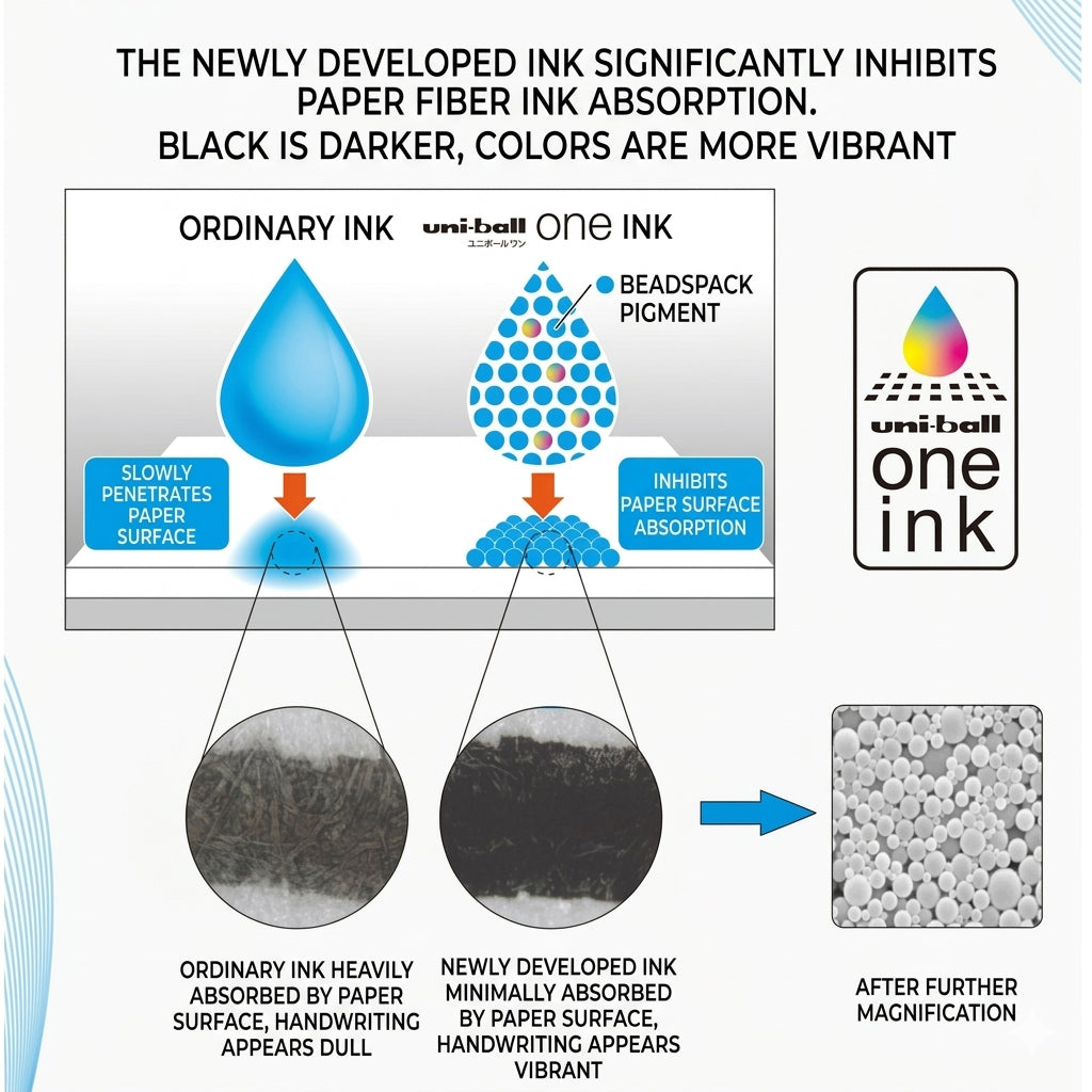 Zento Uni-ball One Fika Color Ink Gel Pen UMN-S
