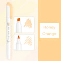 Zebra Mildliner WKT7 Double-Sided Highlighter - Mild Honey Orange