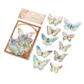 20 Pcs Shellfish Light PET Butterfly Stickers WJDPD