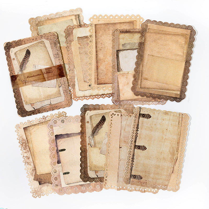 10 Pcs Lace Edge Journal Paper LAP05
