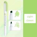 Zebra Mildliner WKT7 Double-Sided Highlighter - Mild Light Green