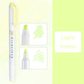 Zebra Mildliner WKT7 Double-Sided Highlighter - Mild Light Yellow