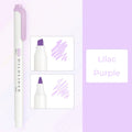 Zebra Mildliner WKT7 Double-Sided Highlighter - Mild Lilac Purple