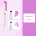 Zebra Mildliner WKT7 Double-Sided Highlighter - Mild Magenta Pink