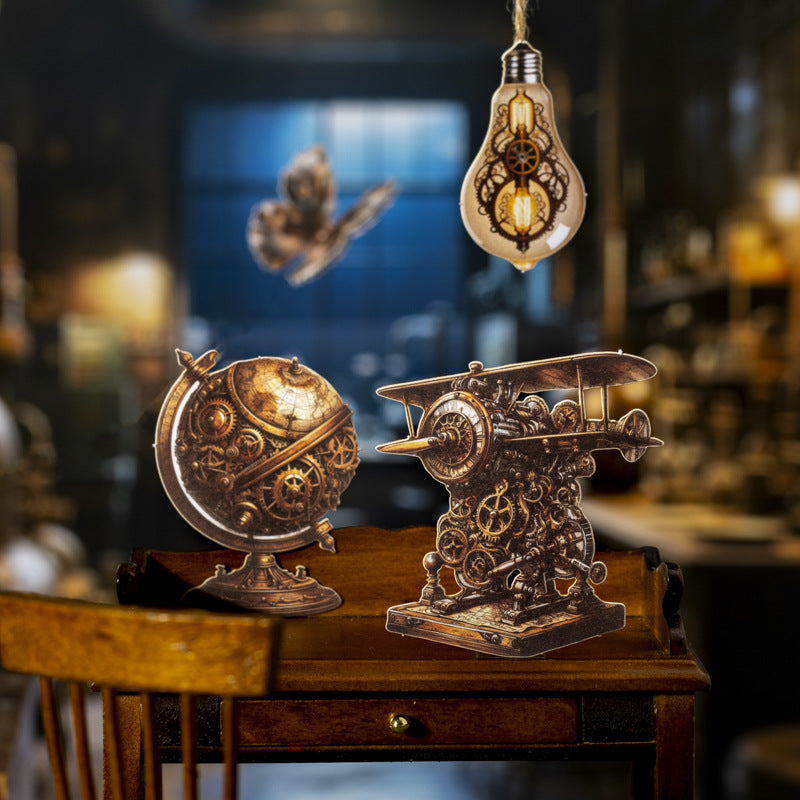 20 Pcs Vintage Metal Art Stickers JSSCS