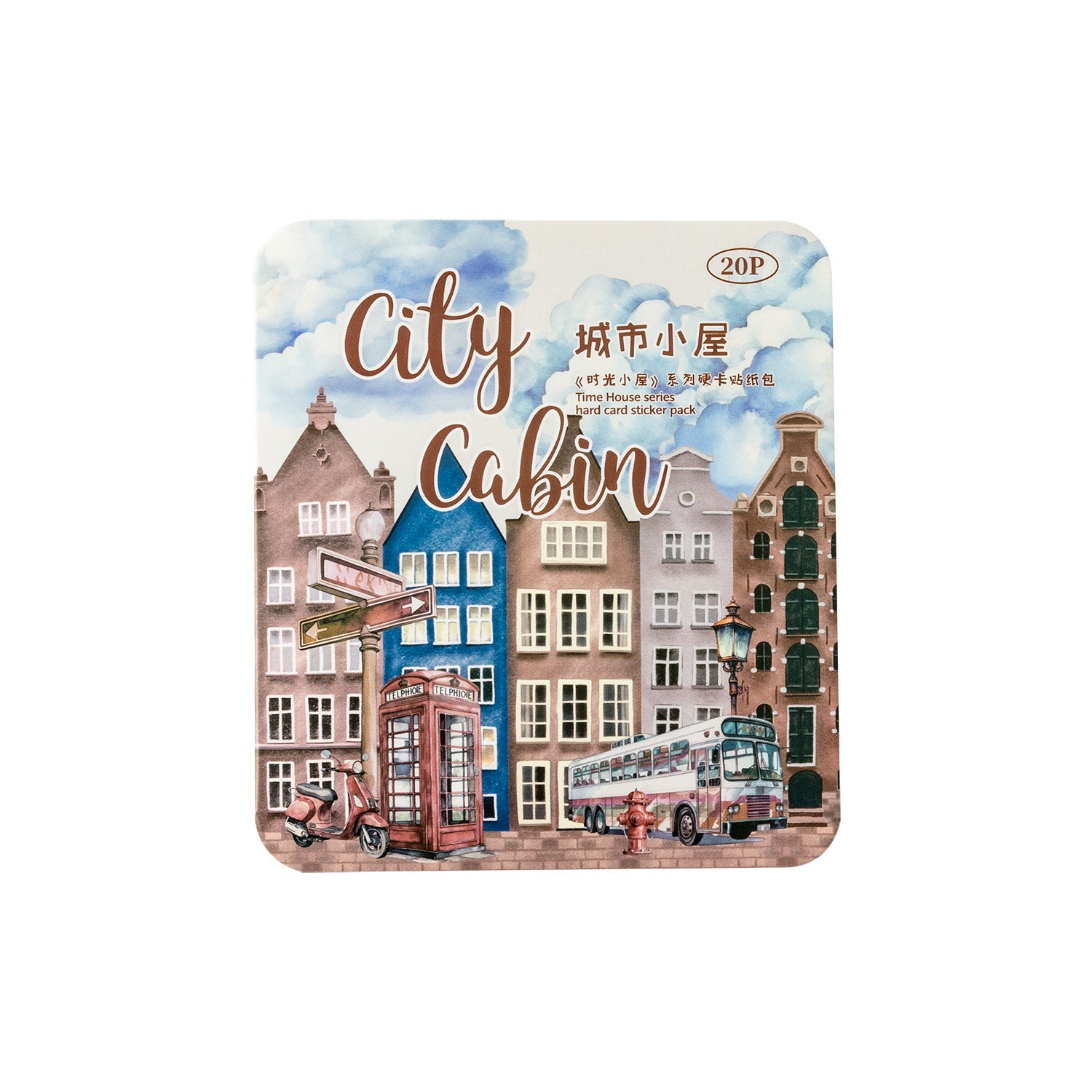 20 Pcs Travel House Theme Stickers SGXW