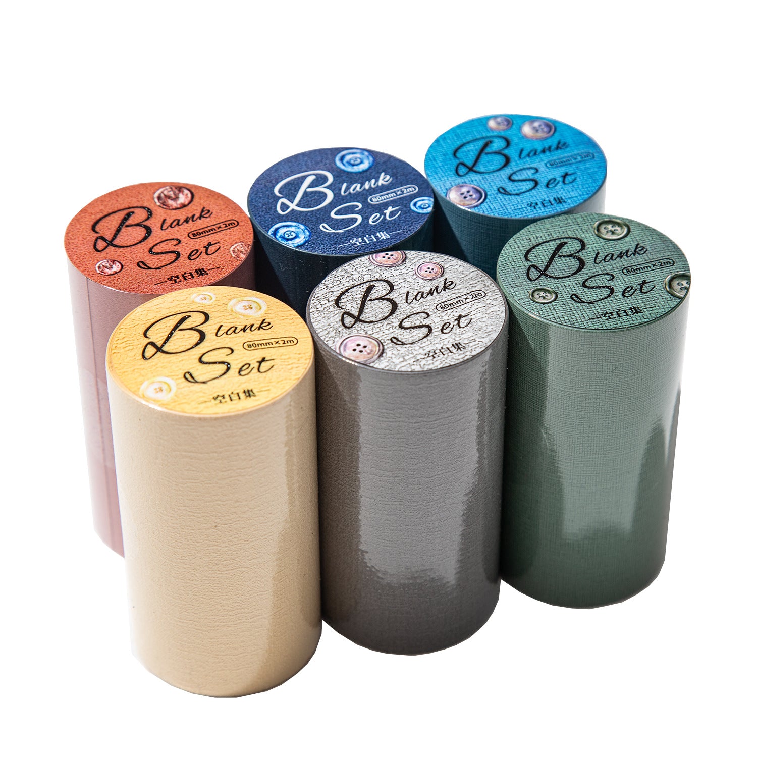 1 Roll Vintage Color Blank Paper KBJX