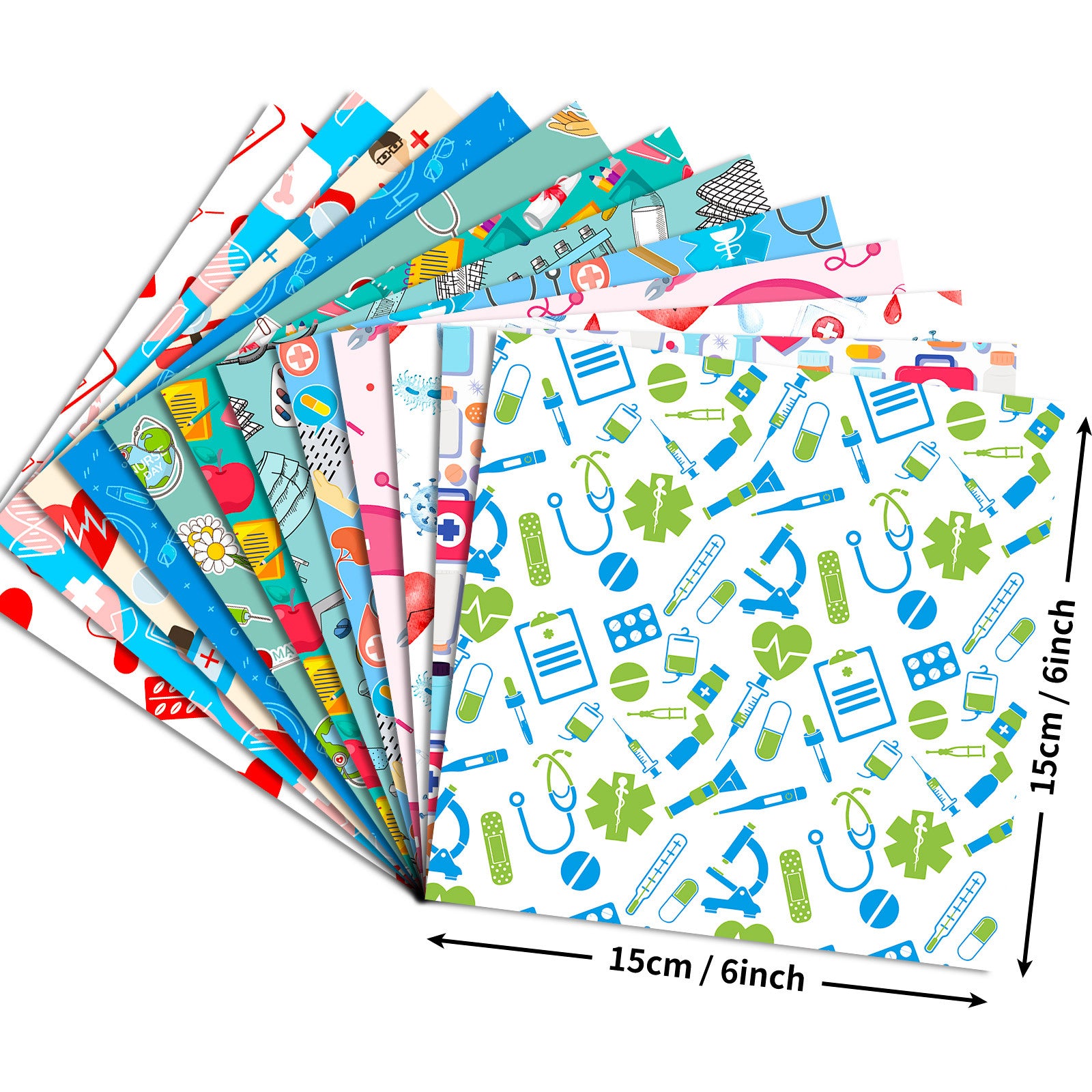 6 inch Nurses' Day Scrapbook Paper Pad PA805