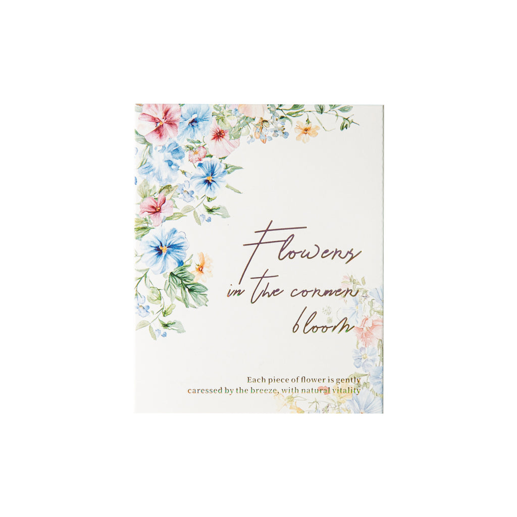 10 Pcs Floral Coener PET Stickers YJHK