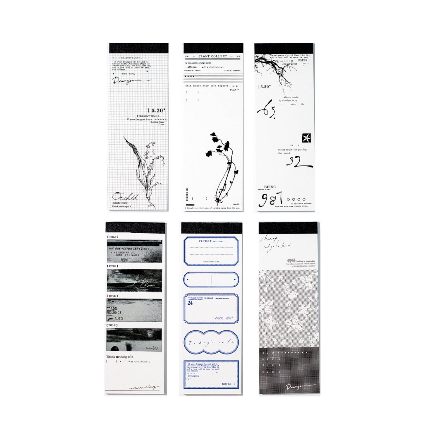 30 Sheets Vintage Notepad LLBJ