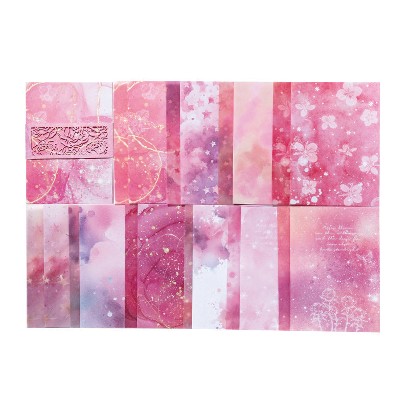 20 Pcs Aquarelle Dreamland Mixed Paper Pack - Spring