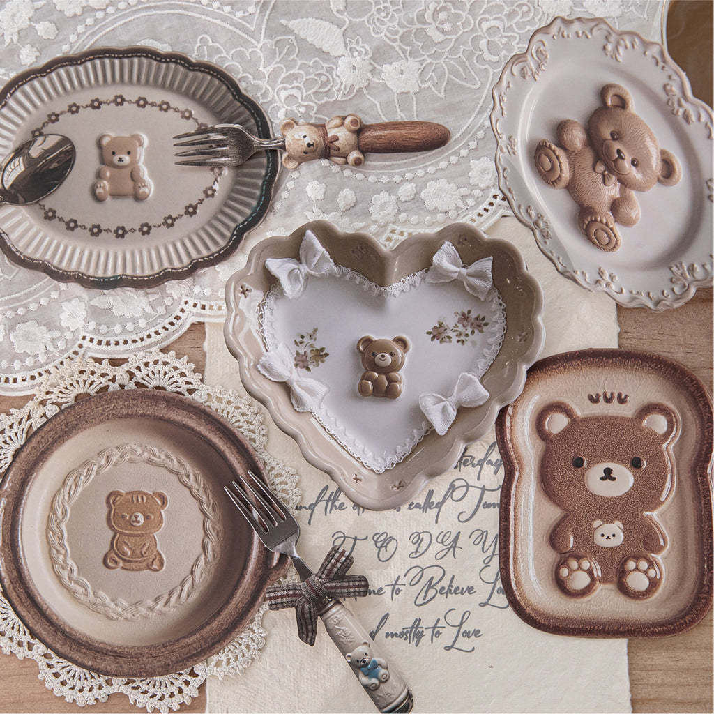 20 Pcs Tableware Themed PET Stickers WTBX