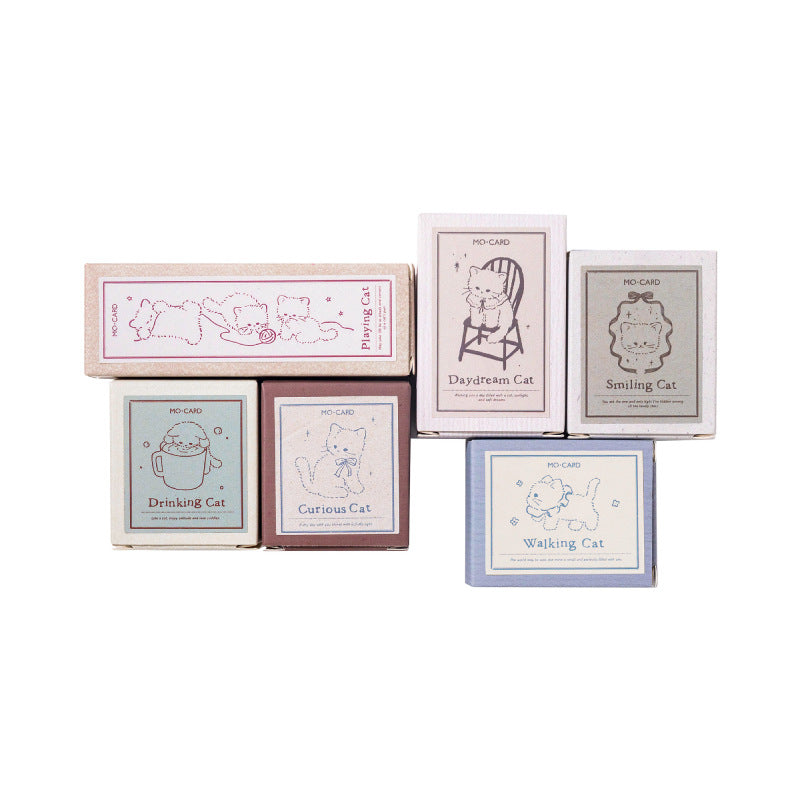 Cute Cat Wooden Stamp MYRM