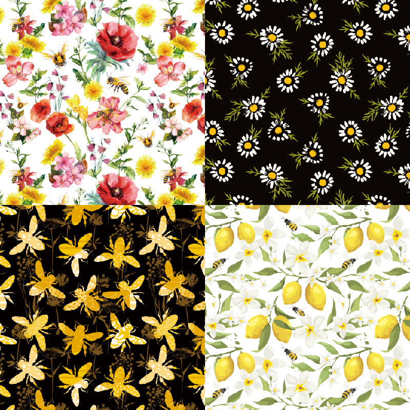 6 inch Honey Flower Scrapbook Paper Pad SKP023
