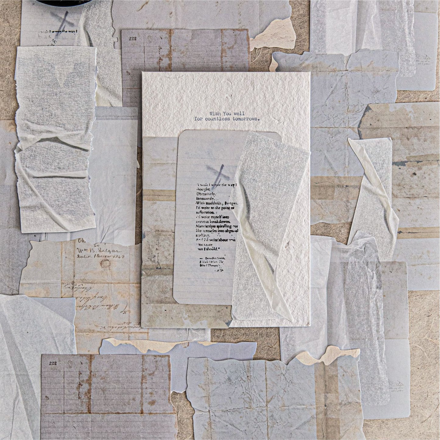 20 Pcs Vintage Basic Junk Journal Paper WRZP