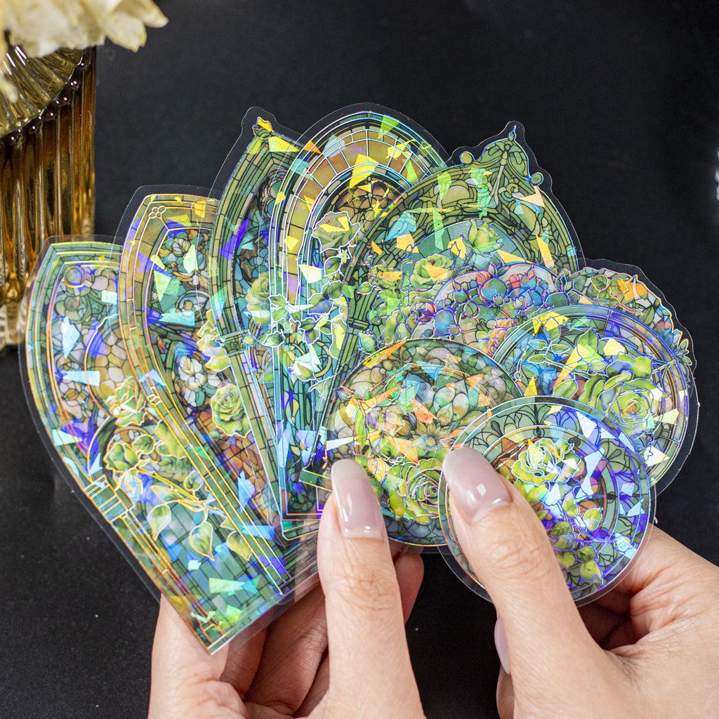 10 Pcs PET Windows Theme Stickers CWHX