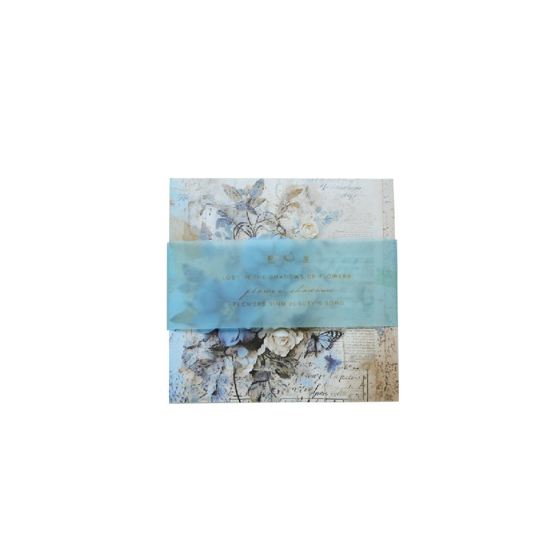 50 Pcs Floral Scrapbook Paper HYMZ