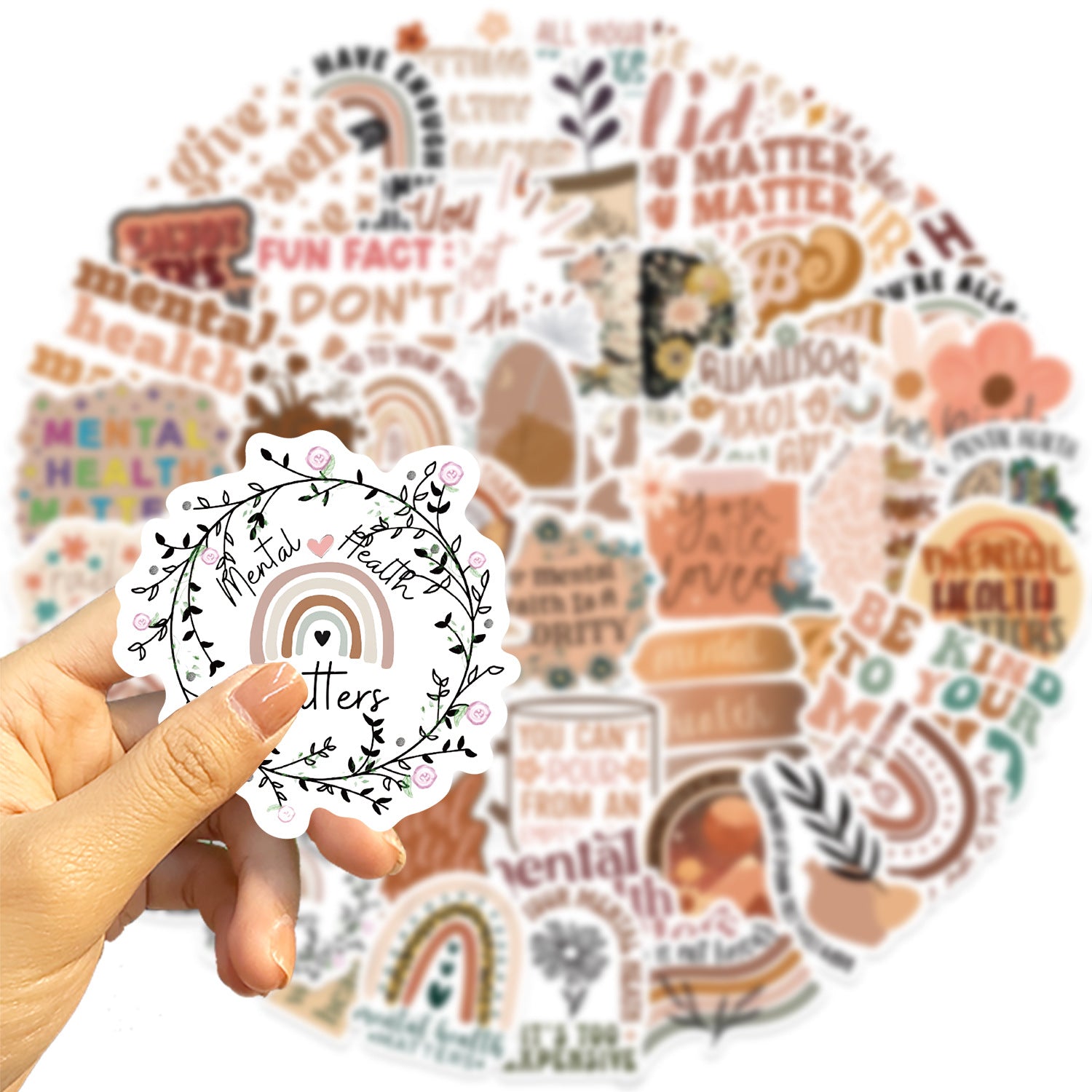 50PCS Boho Waterproof Vinyl Stickers BHO01