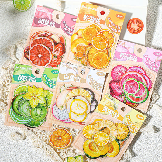 20 Pcs Fruit PET Stickers MWQP