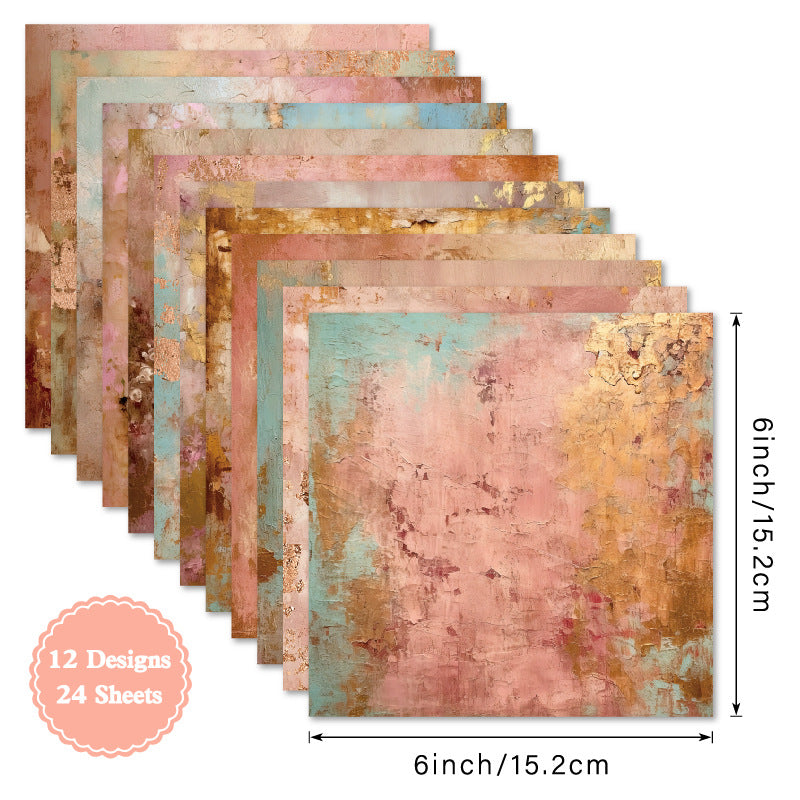 6 inch Mottled Wall Scrapbook Paper Pad SKP004