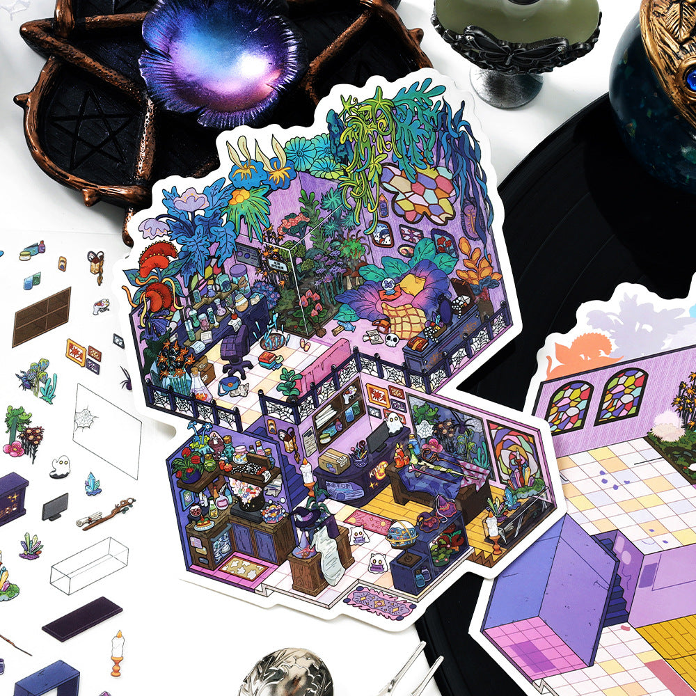 3D Shop Scene DIY Stickers Kit JRYYZ35