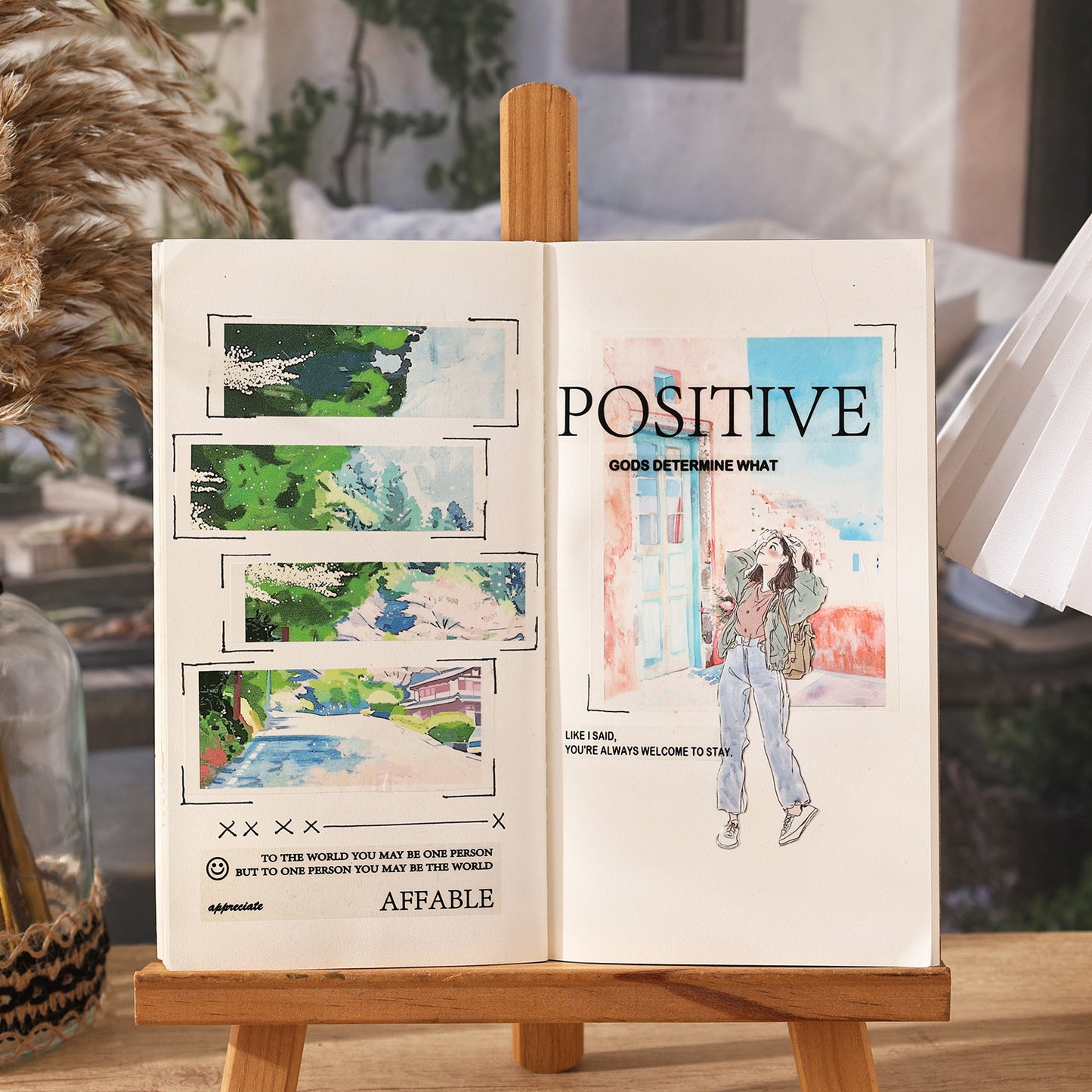 4 Rolls Seasonal Landscape Washi Tapes Set SJLC