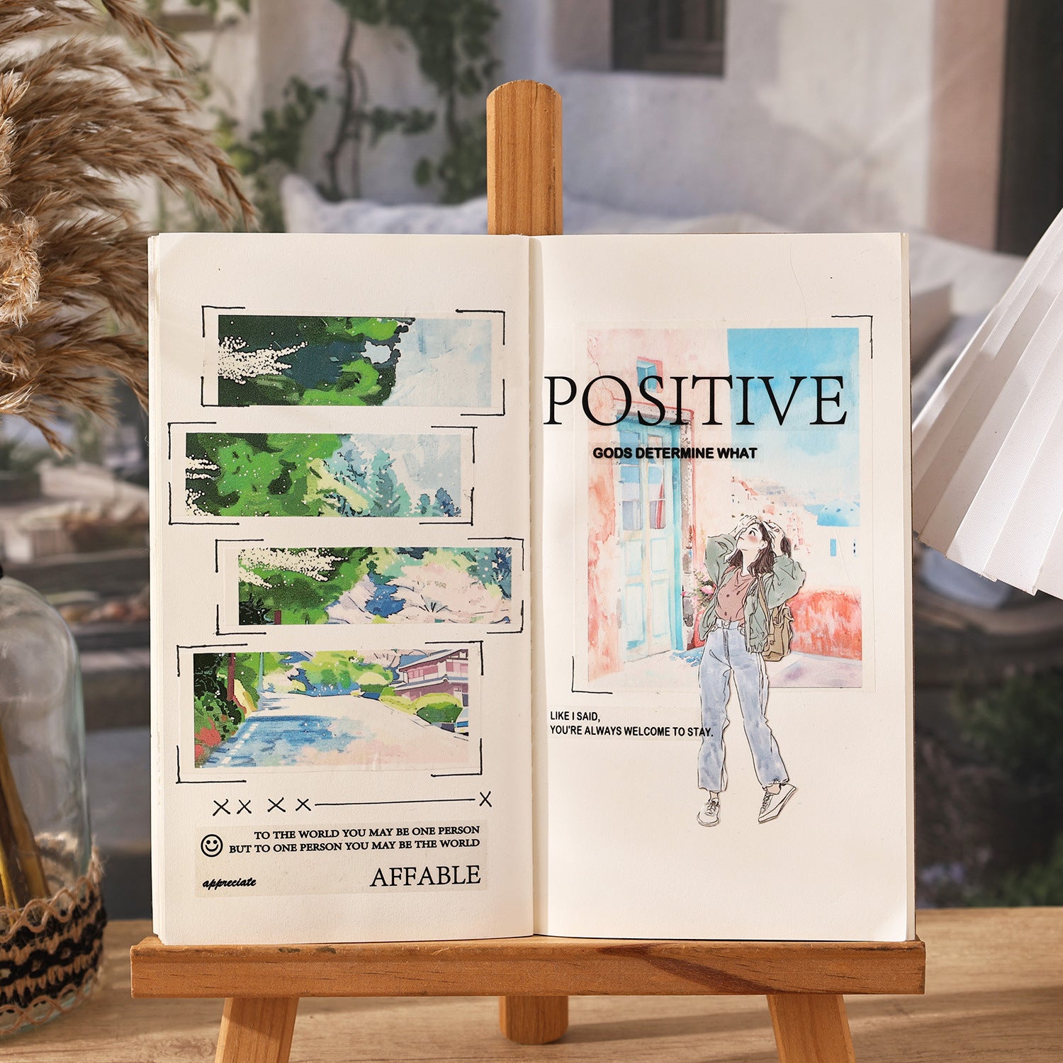 4 Rolls Seasonal Landscape Washi Tapes Set SJLC