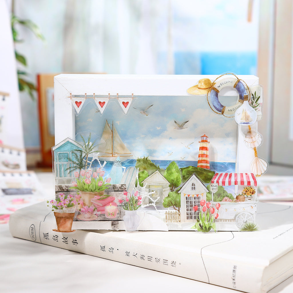 18 Sheets Lifestyle Stickers Book SHBJ