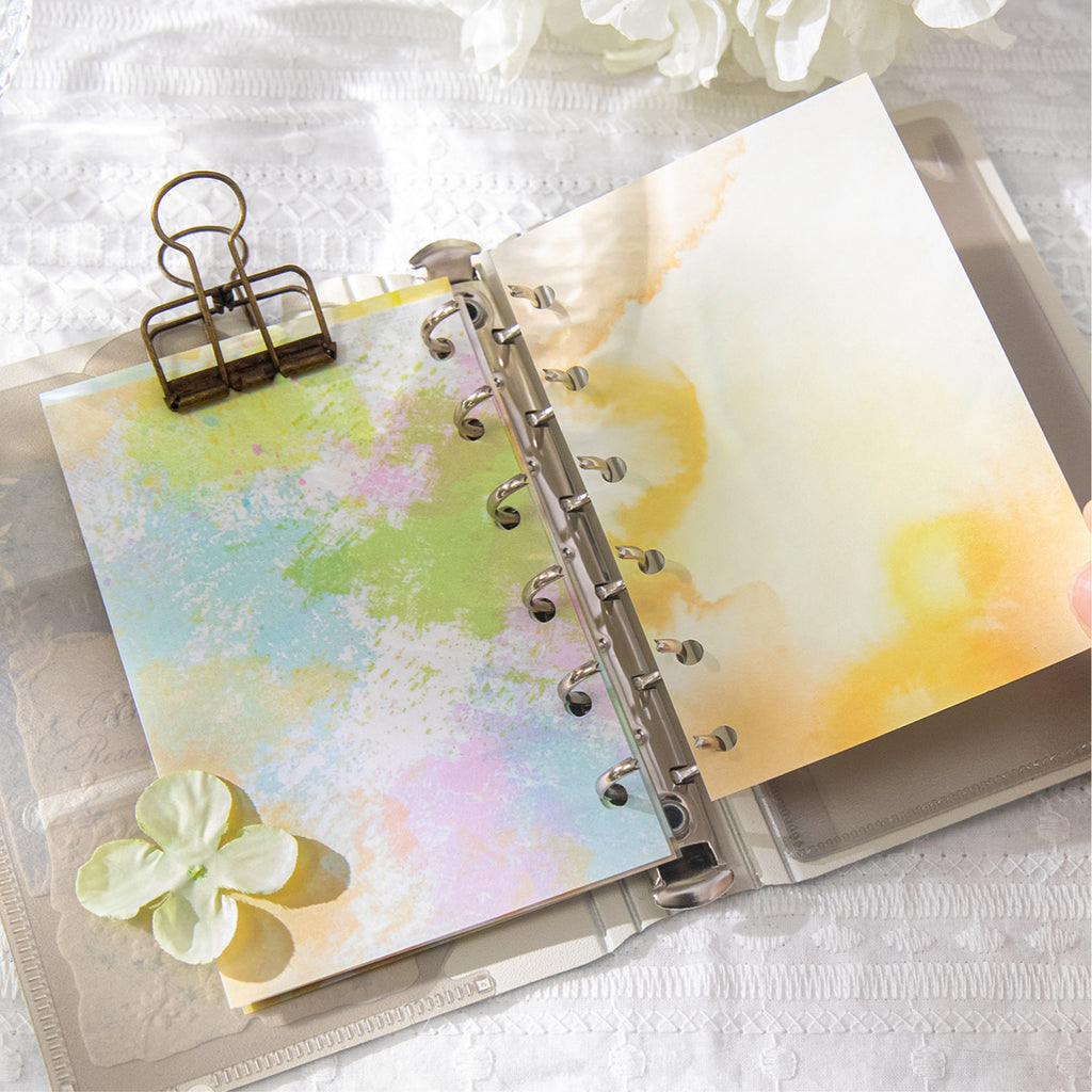 50 Sheets Watercolor Scrapbook Paper LGYC