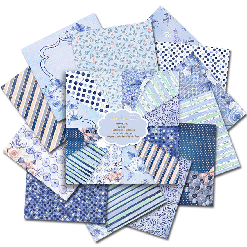 12 inch Scrapbook Paper Pad JYY032