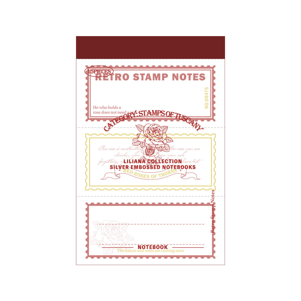 15 Sheet Vintage Notepad Paper LLANSC