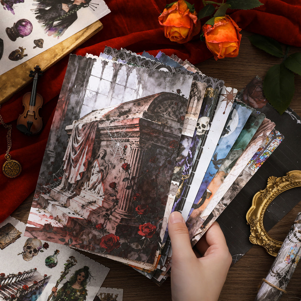 A5 Mixed Material Sticker Book - Gothic Diary
