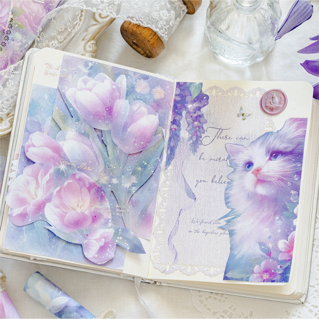 30 Pcs Floral Scrapbook Paper YZHM