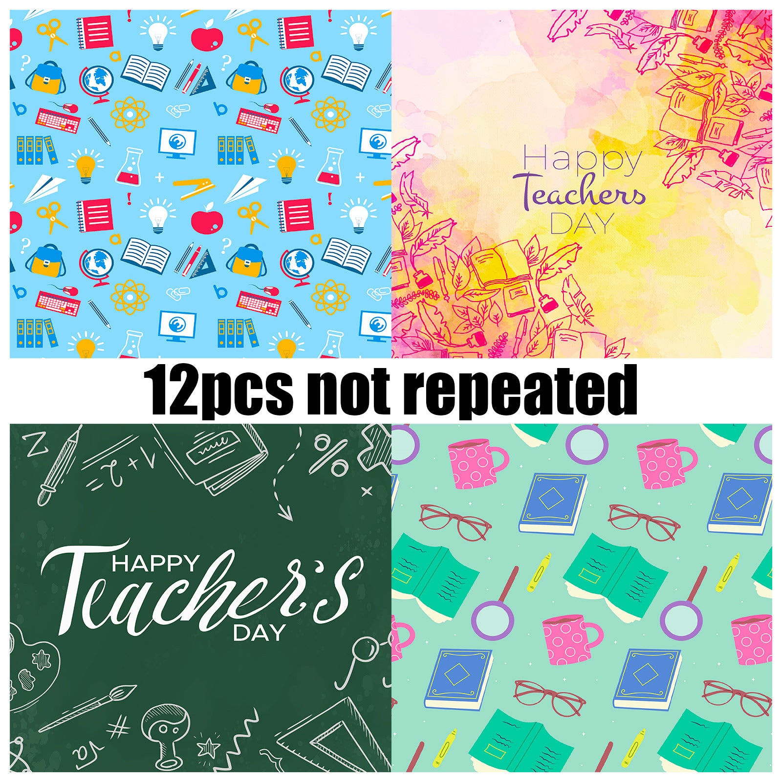 6 inch Teacher's Day Scrapbook Paper Pad PA792