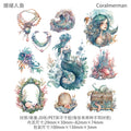 20 Pcs Mermaid PET Stickers RYHS