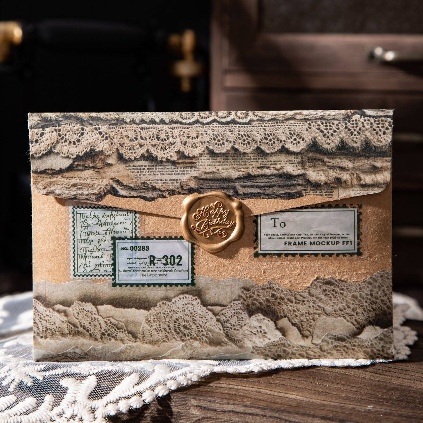 1 Roll Vintage Lace Washi Tape XLMJ