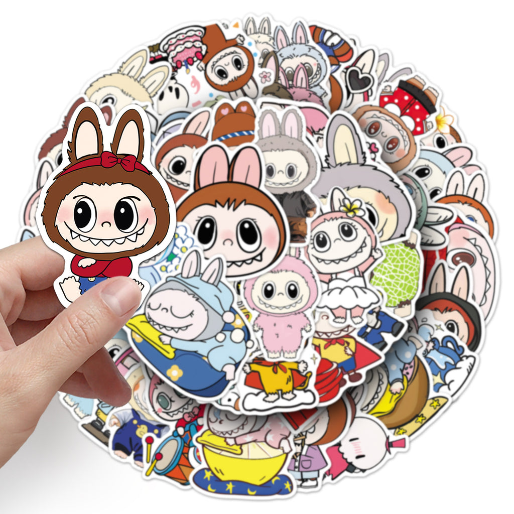 50Pcs Playful Monster Friends Vinyl Stickers LBB03