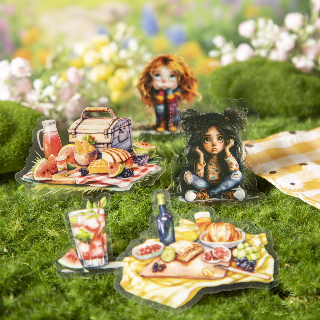 25 Pcs Summer Drink PET Stickers XGBF