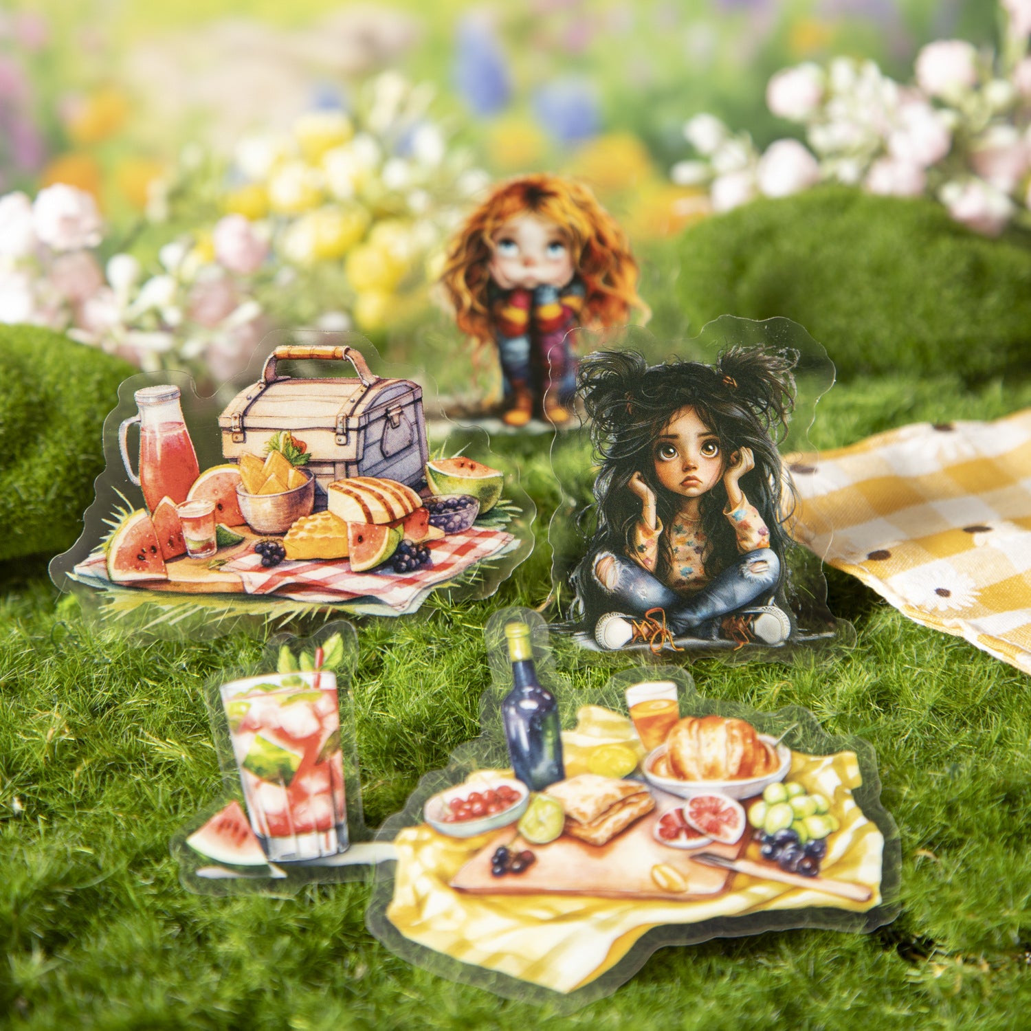 25 Pcs Summer Drink PET Stickers XGBF