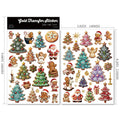 2 Sheets Waterproof Rub on Stickers - Christmas Tree