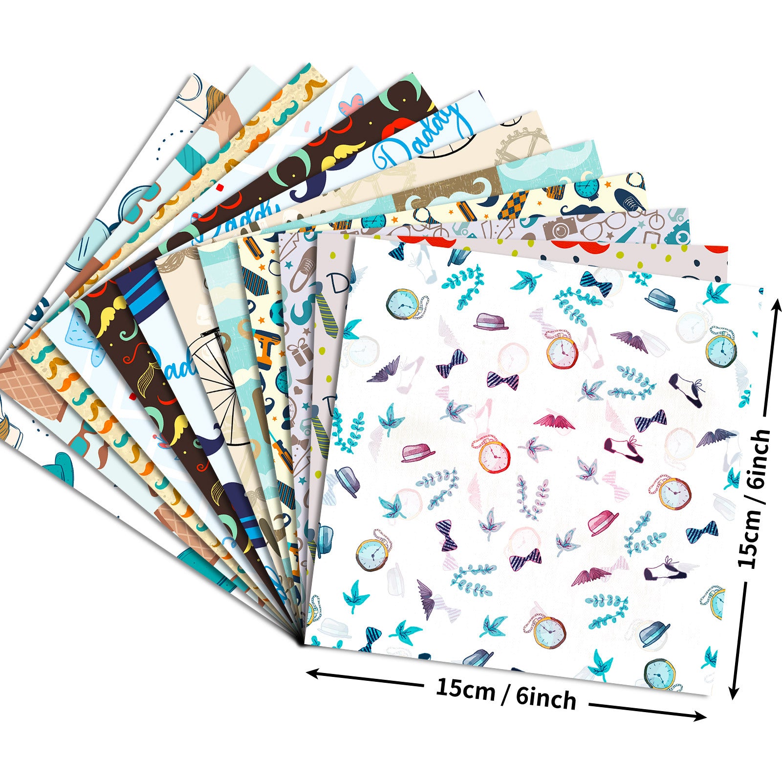 6 inch Father's Day Scrapbook Paper Pad PA796