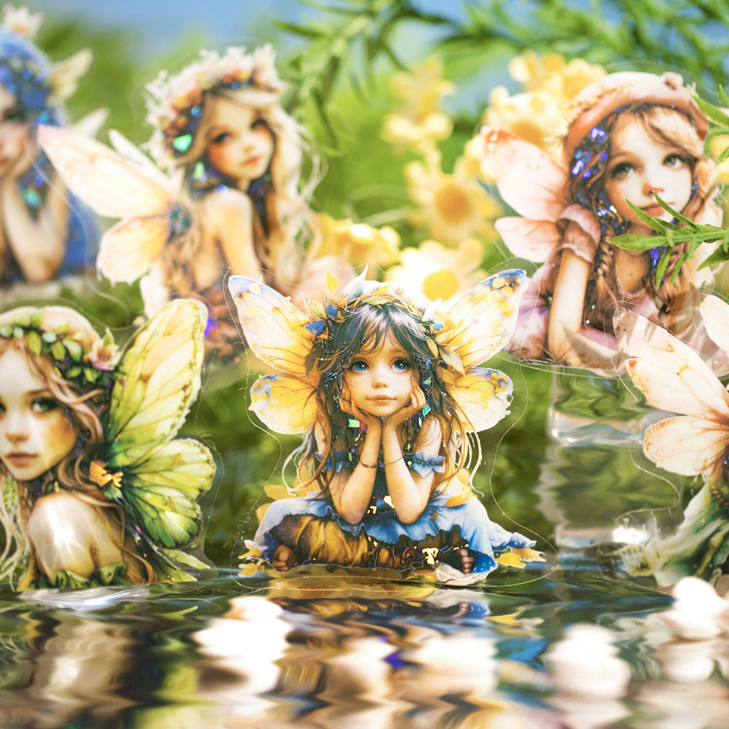10 Pcs Fairy Tale PET Stickers YJJL