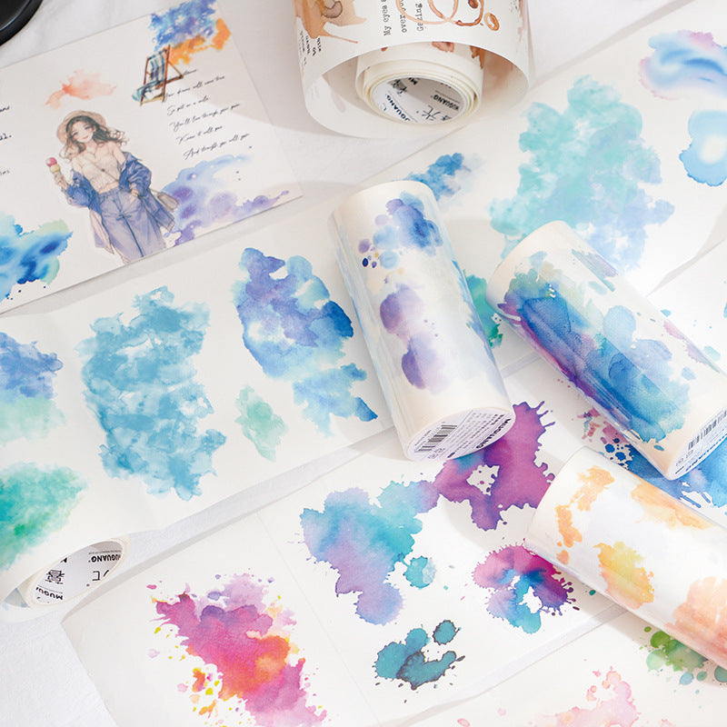 1 Roll Fantasy Watercolor Washi Tape SCHX