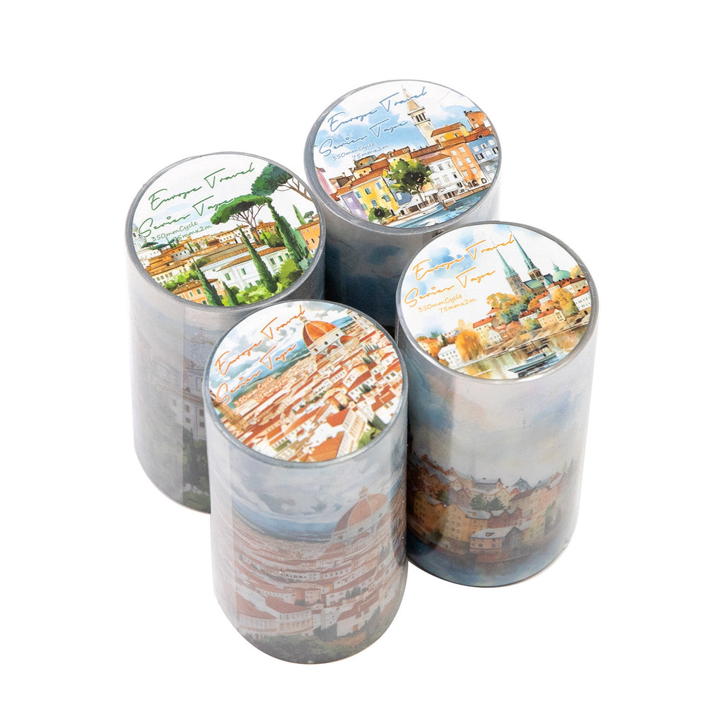 1 Roll Europe Travel Theme PET Tape HOLX