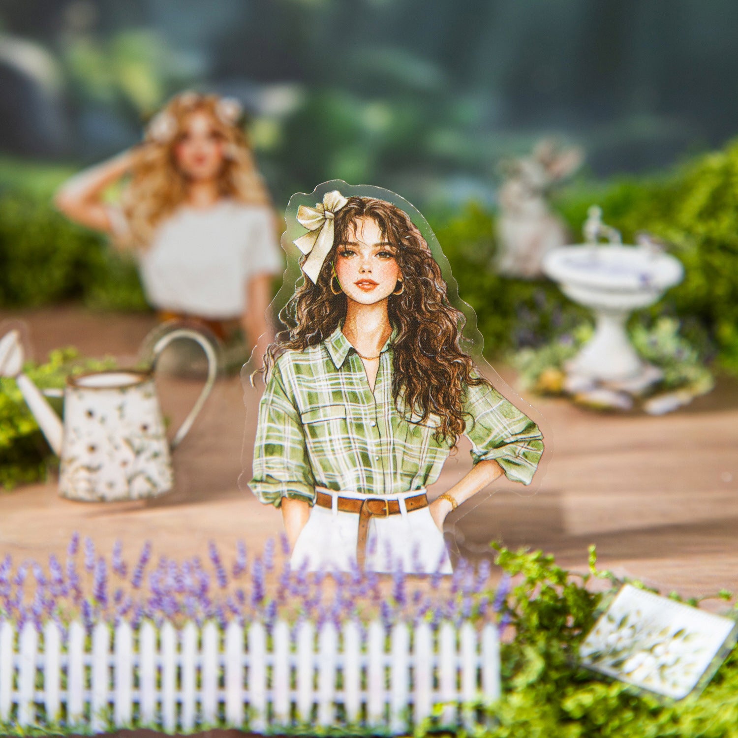 20 Sheets Spring Garden PET Stickers Book CTDYS